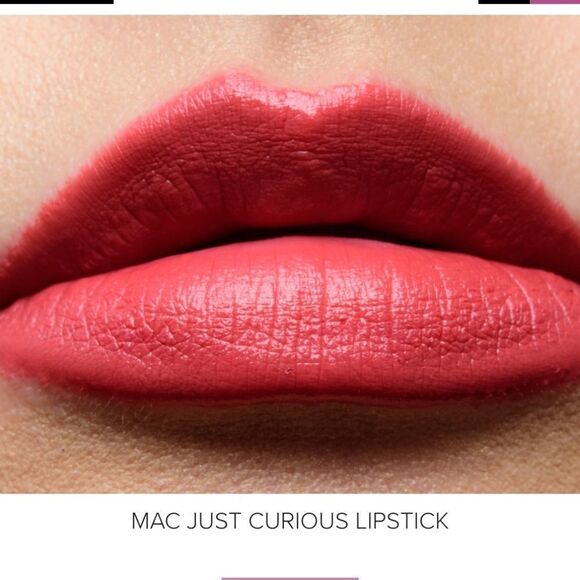 MAC 🎉🎉BEST SELLER🎉🎉 Just Curious Lipstick is a medium-dark coral lips - Picture 4 of 5